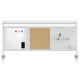 Ergo Office ER-300 W galda organizators / starpsiena, balts