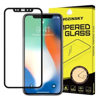 Apple iPhone 12 / 12 Pro 6.1" Aizsargstikls 5D, Melns Pilna Pārklājuma | Tempered Glass Screen Protector [Full Glue]
