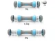 Regulējamas fitnesa hanteles 2 x 2 kg, zilas