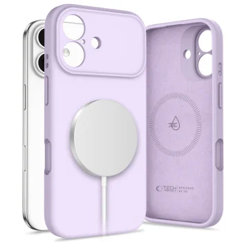 Tech-Protect Silicone MagSafe vāciņš priekš iPhone 17 - violets