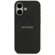 Guess Grained Ring MagSafe vāciņš iPhone 17 - melns