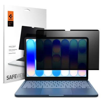 Spigen SafeView magnētiskā privātuma aizsargplēve MacBook Neo 13" 2026
