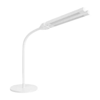 Glow 6020 galda lampa ar DUAL galvu, balta