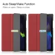 Samsung Galaxy Tab A8 10.5 (2021) (2022) (SM-X200/X205) Trifold Stand PU Leather Hard Protective Cover Case, Wine Red |...