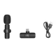 Puluz PU3151B bezvadu piespraužamais mikrofons (2 gab.), USB-C, melns