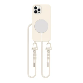 Tech-Protect iPhone 12 / 12 Pro vāciņš MagNecklace MagSafe, bēšs