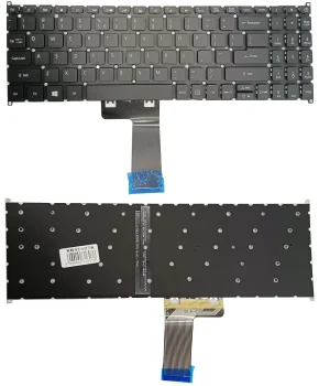 Acer Aspire 3 / 5 / Extensa klaviatūra ar apgaismojumu, melna