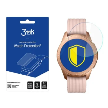 Samsung Galaxy Watch 42 mm Hibrīda Lokāms Viedpulksteņa Ekrāna Aizsargstikls, 3 gab. | 3MK Flexible Glass Tempered...