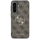 Guess Leather 4G Metal Logo vāciņš Samsung Galaxy A57 5G, brūns