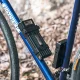 Rockbros LKXR2006 salokāmā velosipēda slēdzene, melna
