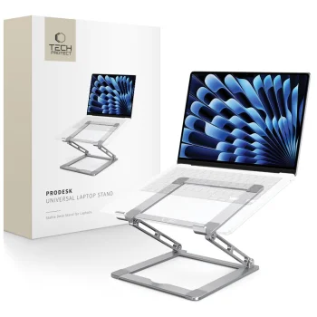 Salokāms klēpjdatora statīvs Tech-Protect ULS400 līdz 17", pelēks