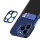 Vāciņš Samsung Galaxy S23 Leather Stand Case ar karšu kabatu un statīvu, zils