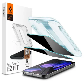 Spigen Glas.TR Ez Fit Privacy HD aizsargstikls Google Pixel 9 / 9 Pro (2 gab.)