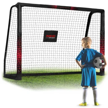 Neo-Sport NS-463 futbola vārti 180 x 120 x 60 cm, melni/sarkani