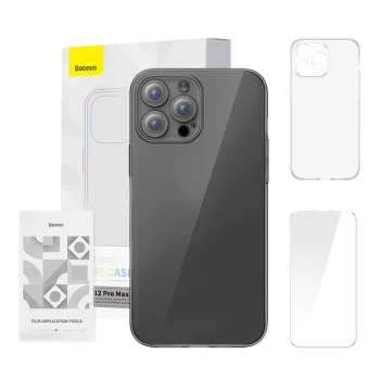 Telefona vāciņš Baseus Crystal Clear priekš iPhone 12 Pro Max, caurspīdīgs