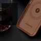 Dux Ducis Naples ādas vāciņš iPhone 14 Plus ar MagSafe, brūns