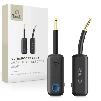 Tech-Protect Ultraboost AU02 Bluetooth 5.4 audio adapteris, melns