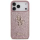 Guess Fixed Glitter Big 4G vāciņš iPhone 18 Pro Max / 17 Pro Max, rozā