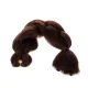 Kanekalons Sintētiskās Afro Bizes Frizūrām 60cm, Brūns | Synthetic Afro Braids for Hairstyles