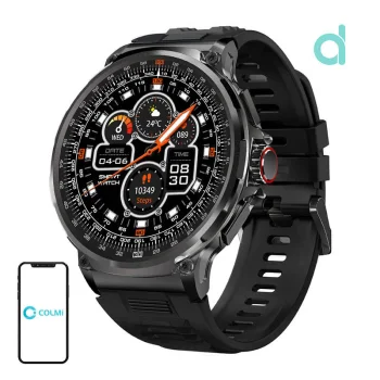 Viedpulkstenis Colmi V69, 1.85", Bluetooth 5.2, 710 mAh, melns