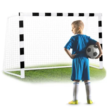 Neo-Sport NS-495 futbola vārti 300 x 200 x 90 cm, melni/balti