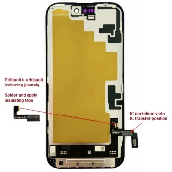 Ekrāns iPhone 16, LTPO Soft OLED, 60 Hz, 6.12"