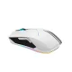 Bezvadu spēļu pele Machenike M721 10000 DPI ar RGB apgaismojumu, balta