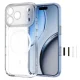 Tech-Protect MagPeak MagSafe CC vāciņš iPhone 18 Pro / 17 Pro, caurspīdīgs
