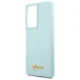 Guess Galaxy S21 Ultra vāciņš Silicone Script, zils