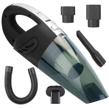 Bezvadu rokas automašīnas putekļsūcējs 120W, melns