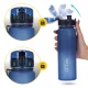 4FIZJO sporta ūdens pudele 650 ml no tritāna, zila