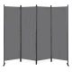 Saliekama 4 paneļu starpsiena MultiGarden, 167x216 cm, pelēka