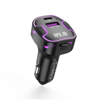 XO BCC12 Bluetooth FM modulators un auto lādētājs 3.1A, melns