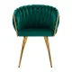 Elegants samta salona krēsls 4Rico QS-GW06G, zaļš