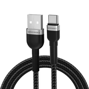 Wozinsky WNBAC1 USB-A uz USB-C kabelis 2.4A 1 m melns