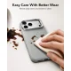 ESR Leather Kickstand MagSafe vāciņš priekš iPhone 18 Pro Max / 17 Pro Max, pelēks