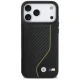 BMW M Carbon Line & Logo MagSafe vāciņš priekš iPhone 17 Pro Max, dzeltens / melns