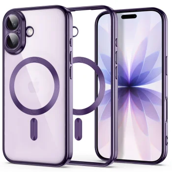 Tech-Protect MagFlex vāciņš Apple iPhone 17, caurspīdīgs / violets