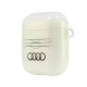 Audi IML Geometric Pattern maciņš AirPods 1 / 2 austiņām, White
