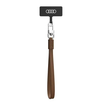 Audi universāla tālruņa siksniņa no eko ādas 28cm x 10mm, brūna