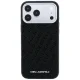 Karl Lagerfeld vāciņš iPhone 17 Pro / 18 Pro Grained Allover MagSafe, melns