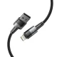 USB-A uz Lightning kabelis Tech-Protect UltraBoost 12W 2.4A 1m, pelēks