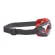 3M GoggleGear 500 GG501 aizsargbrilles ar Scotchgard pārklājumu, pelēkas/sarkanas