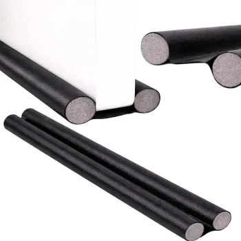 Durvju blīvējums pret caurvēju putu izolācija 96cm, melns