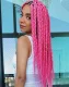 Kanekalons Sintētiskās Afro Bizes Frizūrām 60cm, Neona rozā | Synthetic Afro Braids for Hairstyles