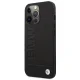 BMW Signature Logo Imprint MagSafe vāciņš iPhone 14 Pro Max - Black
