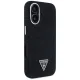 Guess Denim Triangle Logo MagSafe vāciņš iPhone 16, melns