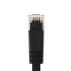Orico PUG-C6B CAT6 RJ45 plakanais tīkla kabelis, 20m, melns