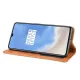 OnePlus 7T Vintage Style Magnetic Leather Wallet Protective Case Cover, Brown | Telefona Vāciņš Maciņš Apvalks...