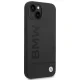 BMW iPhone 14 Plus vāciņš Silicone Signature Logo MagSafe, melns